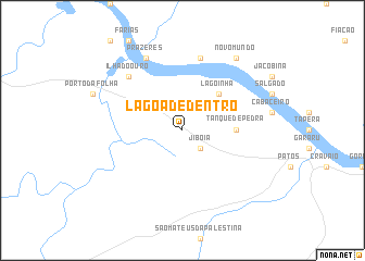 map of Lagoa de Dentro