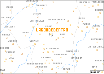 map of Lagoa de Dentro