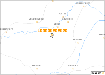 map of Lagoa de Pedra