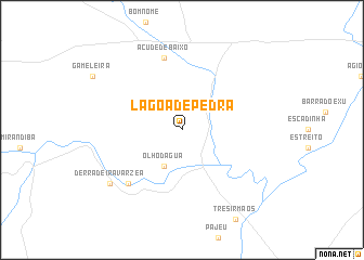 map of Lagoa de Pedra