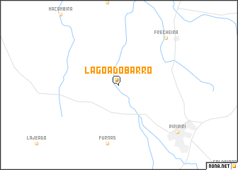 map of Lagoa do Barro