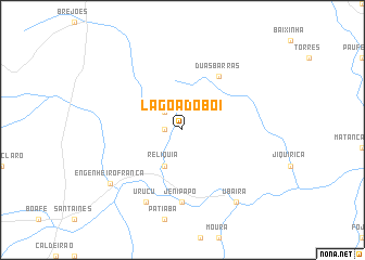 map of Lagoa do Boi