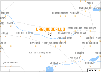 map of Lagoa do Calvo