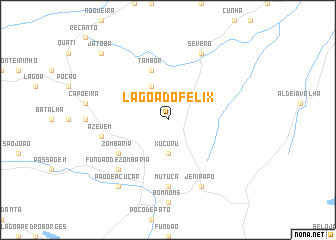 map of Lagoa do Félix