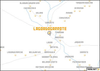 map of Lagoa do Garrote