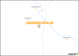 map of Lagoa dos Cavalos