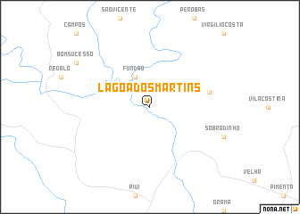 map of Lagoa dos Martins