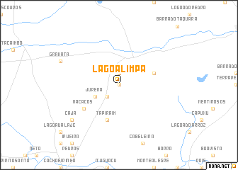 map of Lagoa Limpa