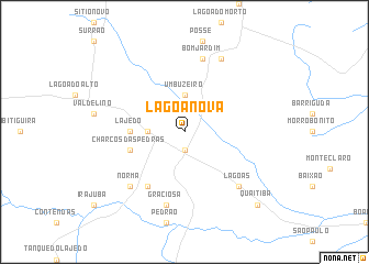 map of Lagoa Nova