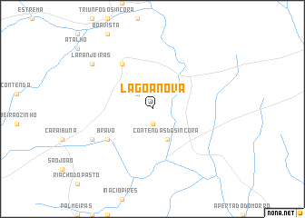 map of Lagoa Nova