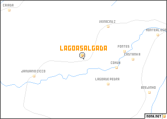 map of Lagoa Salgada