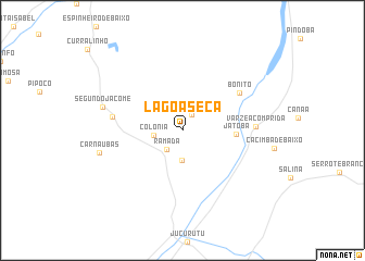 map of Lagoa Sêca