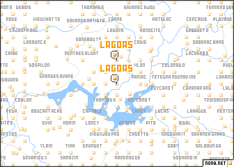 map of La Goas