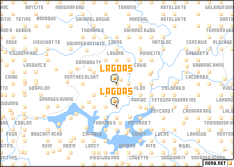 map of Lagoas