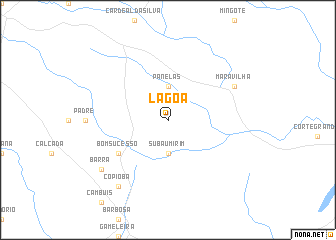 map of Lagoa