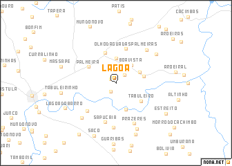 map of Lagoa