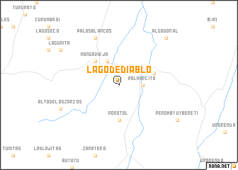 map of Lago de Diablo