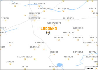 map of Lagodka