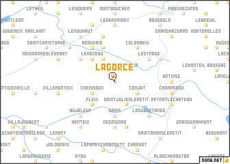 map of La Gorce