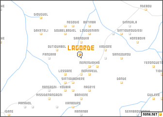 map of Lagordé