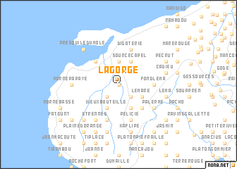 map of Lagorge