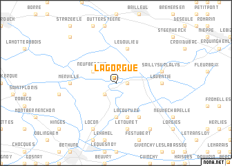 map of La Gorgue