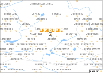 map of La Gorlière