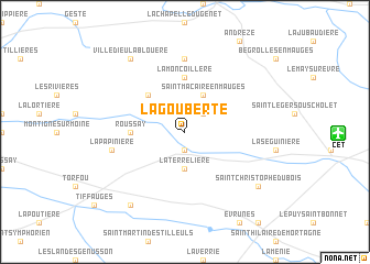map of La Gouberte