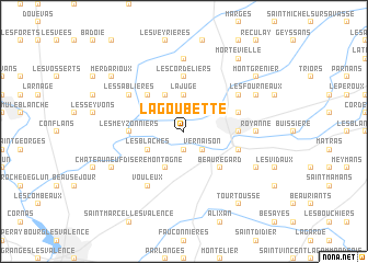 map of La Goubette