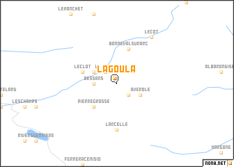 map of La Goula