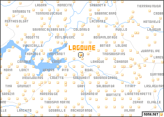 map of La Goune