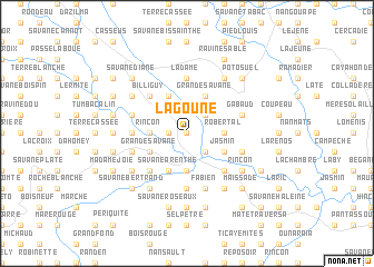 map of La Goune