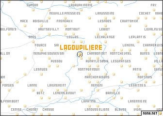 map of La Goupilière