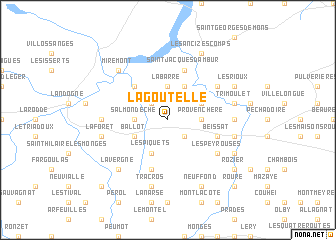 map of La Goutelle