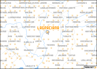 map of La Graciana