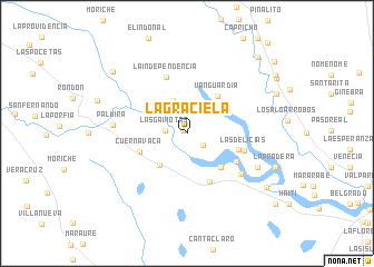 map of La Graciela