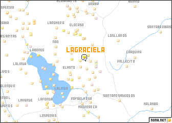 map of La Graciela