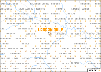 map of Lagradioule