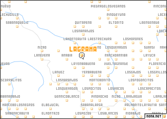 map of La Grama