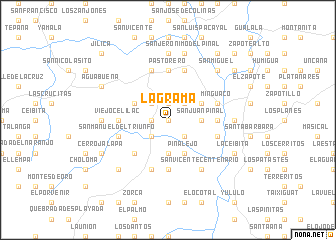 map of La Grama