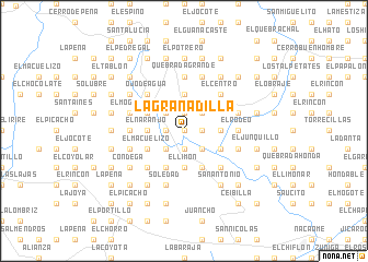 map of La Granadilla