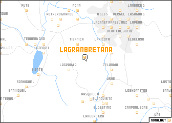 map of La Gran Bretaña