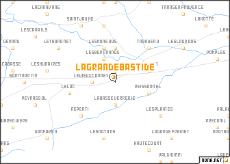 map of La Grande Bastide