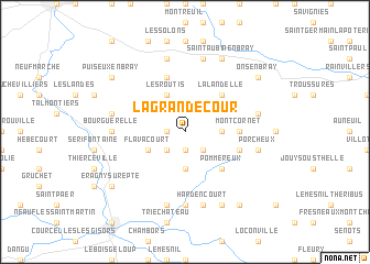 map of La Grande Cour