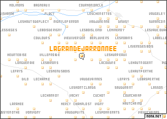 map of La Grande Jarronnée