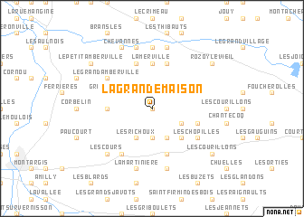 map of La Grande Maison