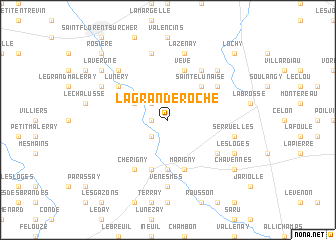 map of La Grande Roche