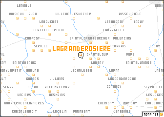 map of La Grande Rosière