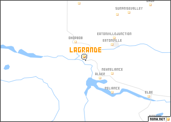 map of La Grande