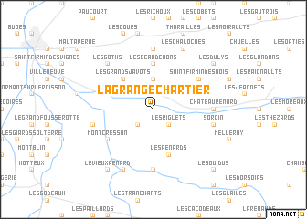 map of La Grange Chartier